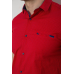 Сорочка чоловіча з принтом, колір червоний, 214R7124 XXL, 52, XXL
