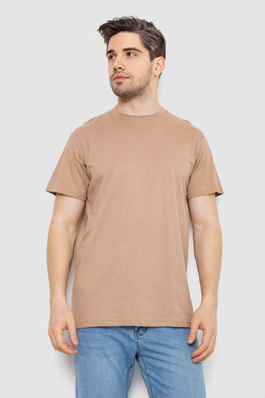 Футболка чоловіча базова, колір бежевий, 244R20603 Ager, XXL, 52, XXL