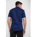 Сорочка чоловіча однотонна, колір синій, 214R7119 5XL, 58, 5XL
