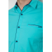 Сорочка чоловіча однотонна, колір бірюзовий, 214R7119-1 XL, 50, XL