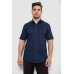 Сорочка чоловіча однотонна, колір синій, 214R7118 5XL, 58, 5XL