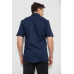 Сорочка чоловіча однотонна, колір синій, 214R7118 6XL, 60, 6XL