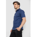 Сорочка чоловіча однотонна, колір синьо-бежевий, 214R7118 5XL, 58, 5XL