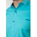 Сорочка чоловіча однотонна, колір бірюзовий, 214R7118 XL, 50, XL