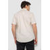 Сорочка чоловіча однотонна, колір бежевий, 214R7117 5XL, 58, 5XL