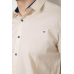 Сорочка чоловіча однотонна, колір бежевий, 214R7117 6XL, 60, 6XL