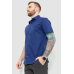 Сорочка чоловіча класична, колір синій, 214R7115 6XL, 60, 6XL