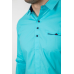 Сорочка чоловіча, колір бірюзовий, 214R7114 6XL, 6XL, 6XL