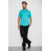 Сорочка чоловіча, колір бірюзовий, 214R7114-2 5XL, 58, 5XL
