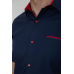 Сорочка чоловіча, колір темно-синій, 214R7112 XXXL, 54, XXXL