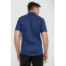Сорочка чоловіча однотонна класична, колір синій, 214R7108 XXL