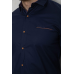 Сорочка чоловіча, колір темно-синій, 214R7094 XXL, 52, XXL