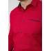 Сорочка чоловіча з принтом, колір червоний, 214R7094-1 XXL, 52, XXL