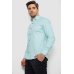 Сорочка чоловіча однотонна, колір блакитний, 214R7076 XXL, 52, XXL