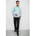 Сорочка чоловіча однотонна, колір блакитний, 214R7075 XL, 50, XL