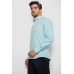 Сорочка чоловіча однотонна, колір блакитний, 214R7075 XXL, 52, XXL