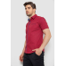 Сорочка чоловіча з принтом, колір бордовий, 214R7028 XXL, 52, XXL