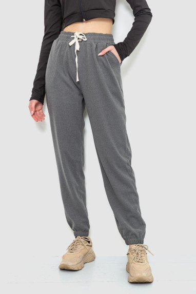 Штани жіночі, колір сірий, 244R18319 XL, 50, XL