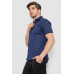 Сорочка чоловіча з принтом, колір синій, 214R7021 XL, 50, XL