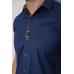 Сорочка чоловіча з принтом, колір синій, 214R7021 XXL, 52, XXL