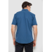 Сорочка чоловіча з принтом, колір синій, 214R7020 5XL, 5XL , 5XL