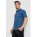 Сорочка чоловіча з принтом, колір синій, 214R7020 XXXL, XXXL, XXXL