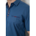 Сорочка чоловіча з принтом, колір синій, 214R7020 XL, XL, XL