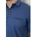Сорочка чоловіча з принтом, колір джинс, 214R7020 XXL, XXL, XXL