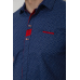 Сорочка чоловіча з принтом, колір синій, 214R7018 XL, 50, XL