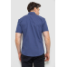 Сорочка чоловіча з принтом, колір джинс, 214R7018 XXL, 52, XXL