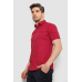 Сорочка чоловіча з принтом, колір бордовий, 214R7017 XL, 50, XL