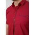 Сорочка чоловіча з принтом, колір бордовий, 214R7017 XL, 50, XL