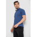 Сорочка чоловіча з принтом, колір джинс, 214R7014 XXL, 52, XXL