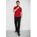 Сорочка чоловіча з принтом, колір бордовий, 214R7014 XL, 50, XL