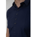Сорочка чоловіча однотонна, колір темно-синій, 214R7011 XL, 50, XL