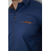 Сорочка чоловіча  класична, колір синій, 214R7010 XL, 50, XL