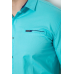 Сорочка чоловіча, колір бірюзовий, 214R7008 XL, 50, XL