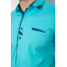 Сорочка чоловіча, колір бірюзовий, 214R7007 XL, 50, XL