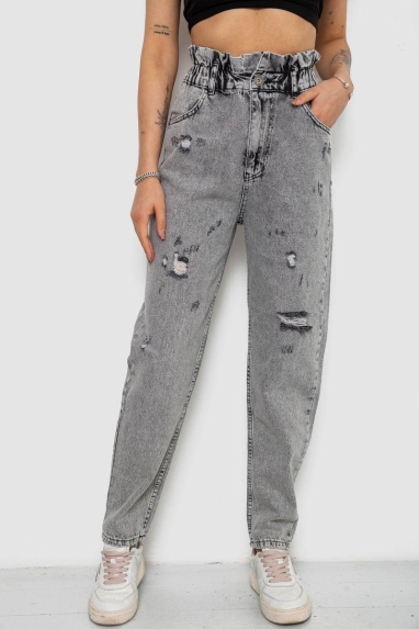 Джинси жіночі Mom-fit, колір сірий, 244R1601S20-LZ 36, 36