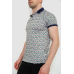 Поло чоловіче з принтом, колір молочно-зелений, 214R7003 XL, 50, XL
