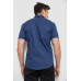 Сорочка чоловіча однотонна, колір синій, 214R7003-5 XXL, 52, XXL