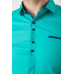 Сорочка чоловіча, колір бірюзовий, 214R7002 XXL