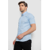 Сорочка чоловіча однотонна, колір блакитний, 214R6917 XXL, 52, XXL