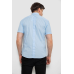 Сорочка чоловіча однотонна, колір блакитний, 214R6917 XXL, 52, XXL