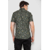 Сорочка чоловіча з принтом, колір хакі, 214R6917-91 7XL, 62, 7XL