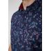 Сорочка чоловіча з принтом, колір темно-синій, 214R6917-91 7XL, 62, 7XL