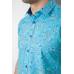 Сорочка чоловіча з принтом, колір блакитний, 214R6917-91 7XL, 62, 7XL