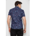 Сорочка чоловіча з принтом, колір темно-синій, 214R6917-9 XXL
