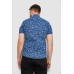 Сорочка чоловіча з принтом, колір джинс, 214R6917-9 XL, 50, XL