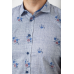 Сорочка чоловіча з принтом, колір синій, 214R6917-88 7XL, 62, 7XL